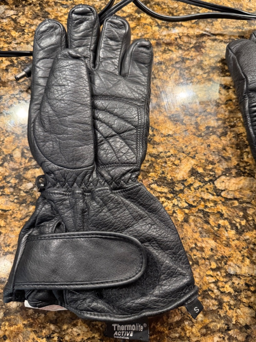 Women’s Small Gerbings Gauntlet Motorcycle Leather Gloves - Picture 2 of 3